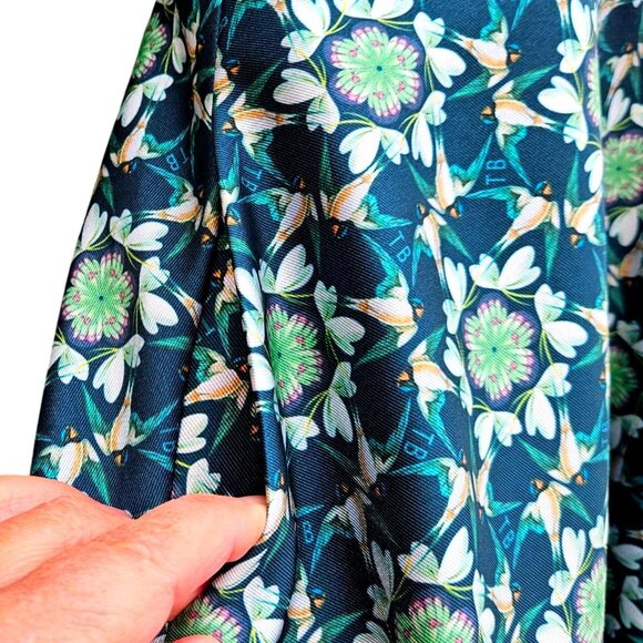 Ted Baker London Sainte Geo Bird Bow Fit & Flare Dress Size 0 - Picture 10 of 16